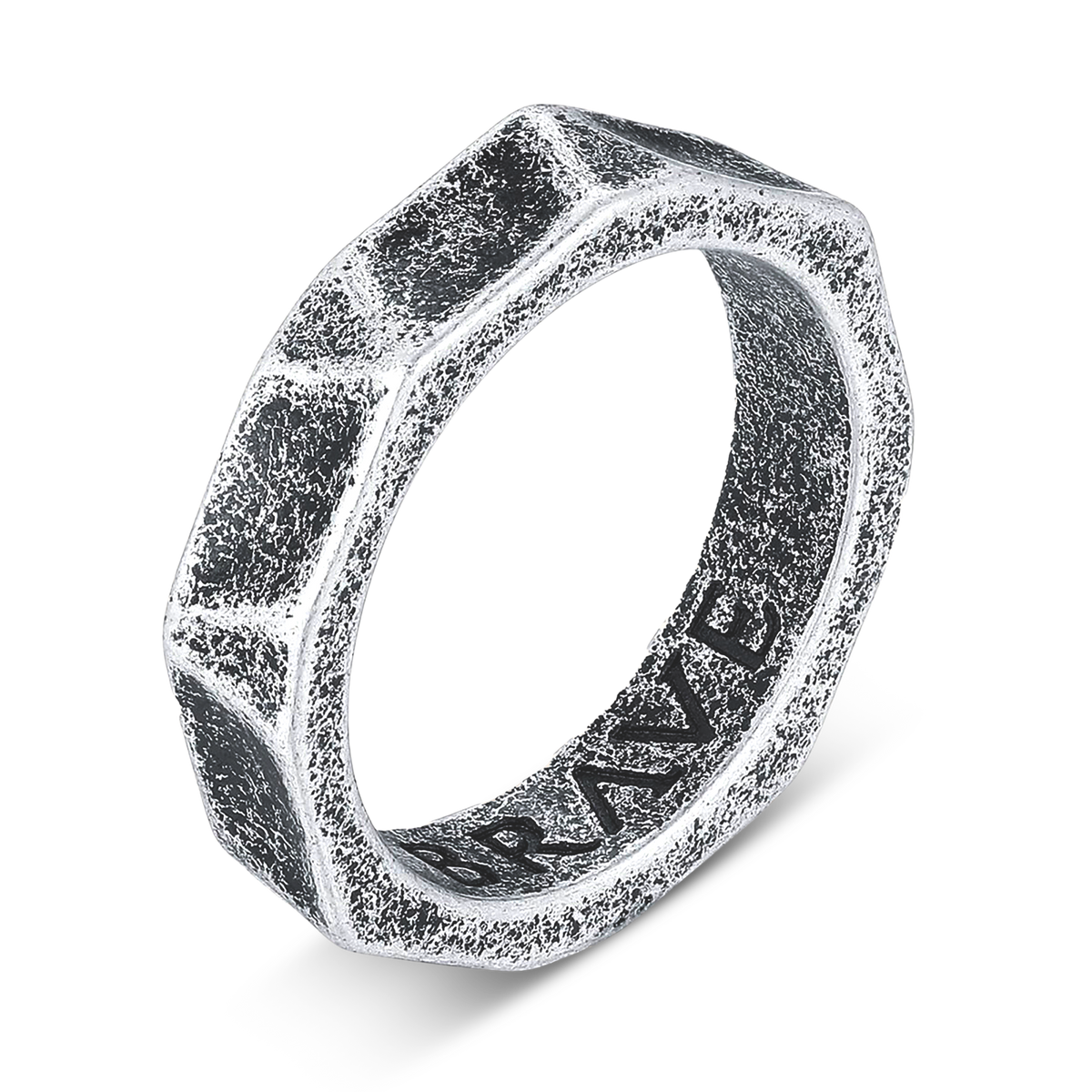 Chrome BRAVE Men's Ring - SophiaJewels