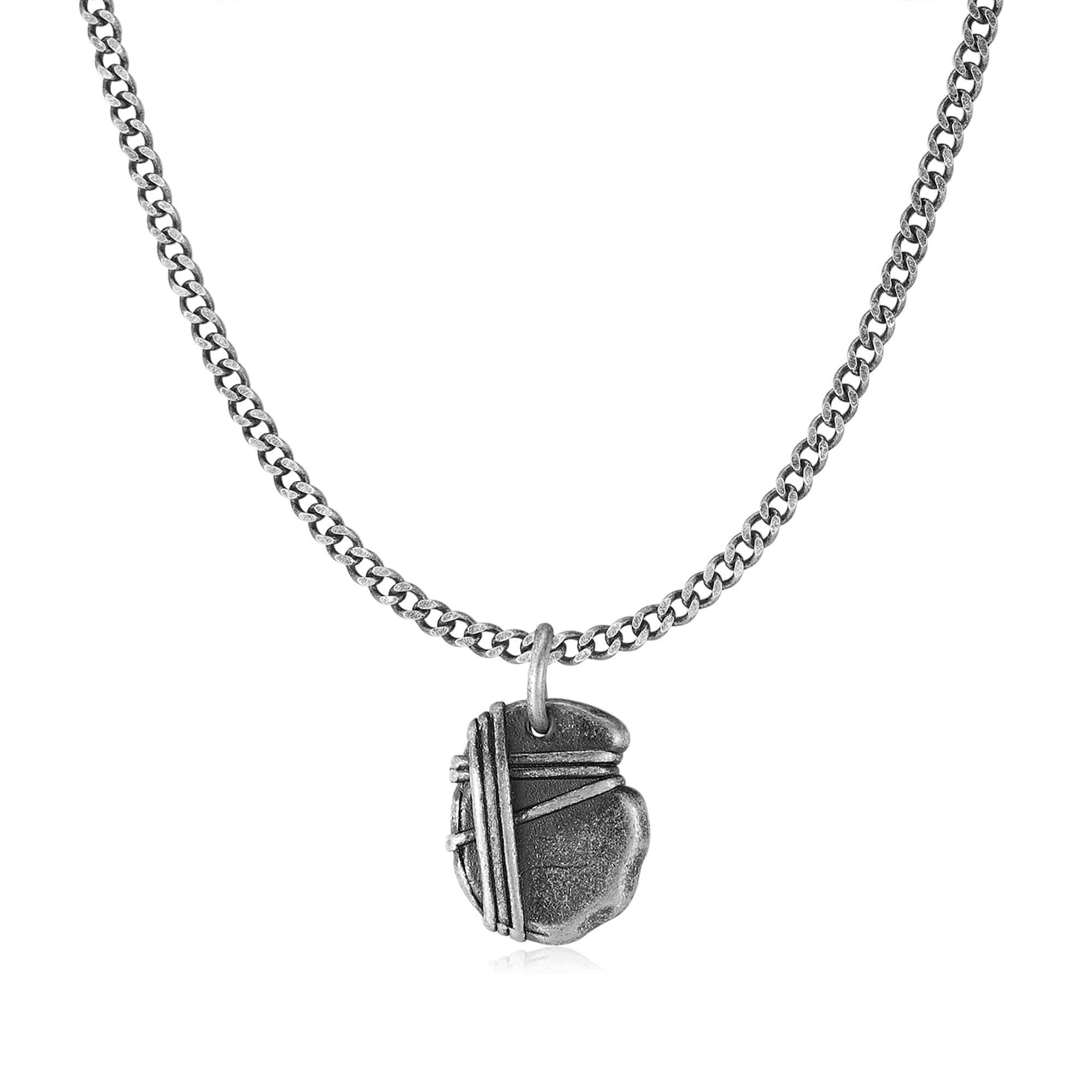 Mens hot sale silver locket