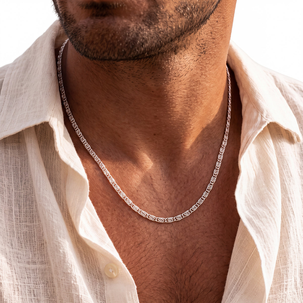 Greek BRAVE Men's Necklace