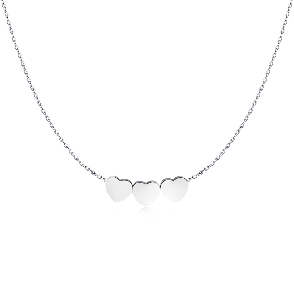 Hearts - 3 Times Love Necklace - SophiaJewels