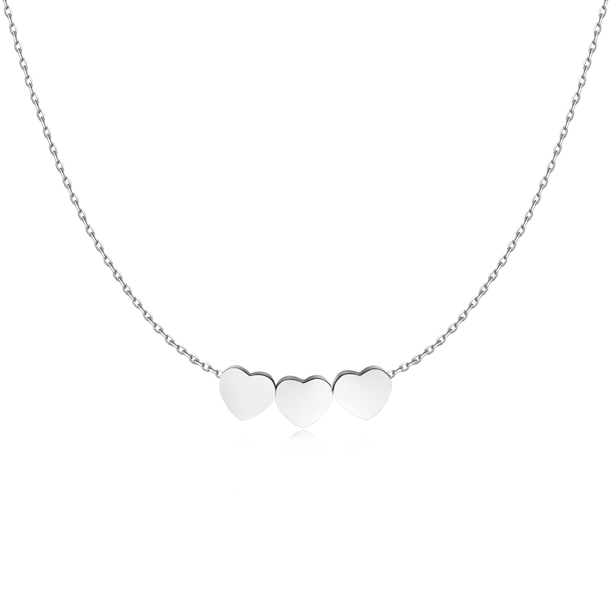 Hearts - 3 Times Love Necklace - SophiaJewels