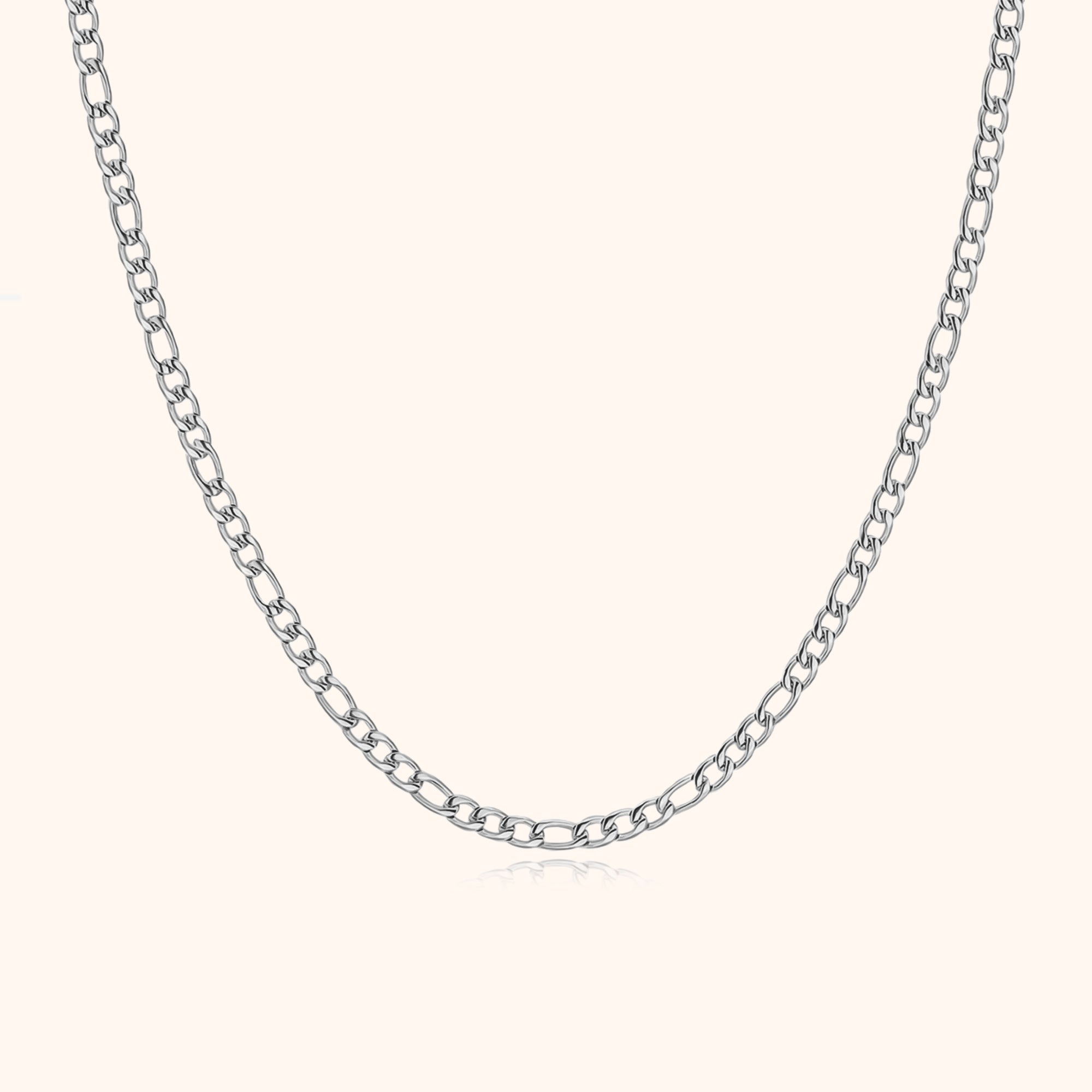 "Figaro Simple" Chain Necklace - SophiaJewels