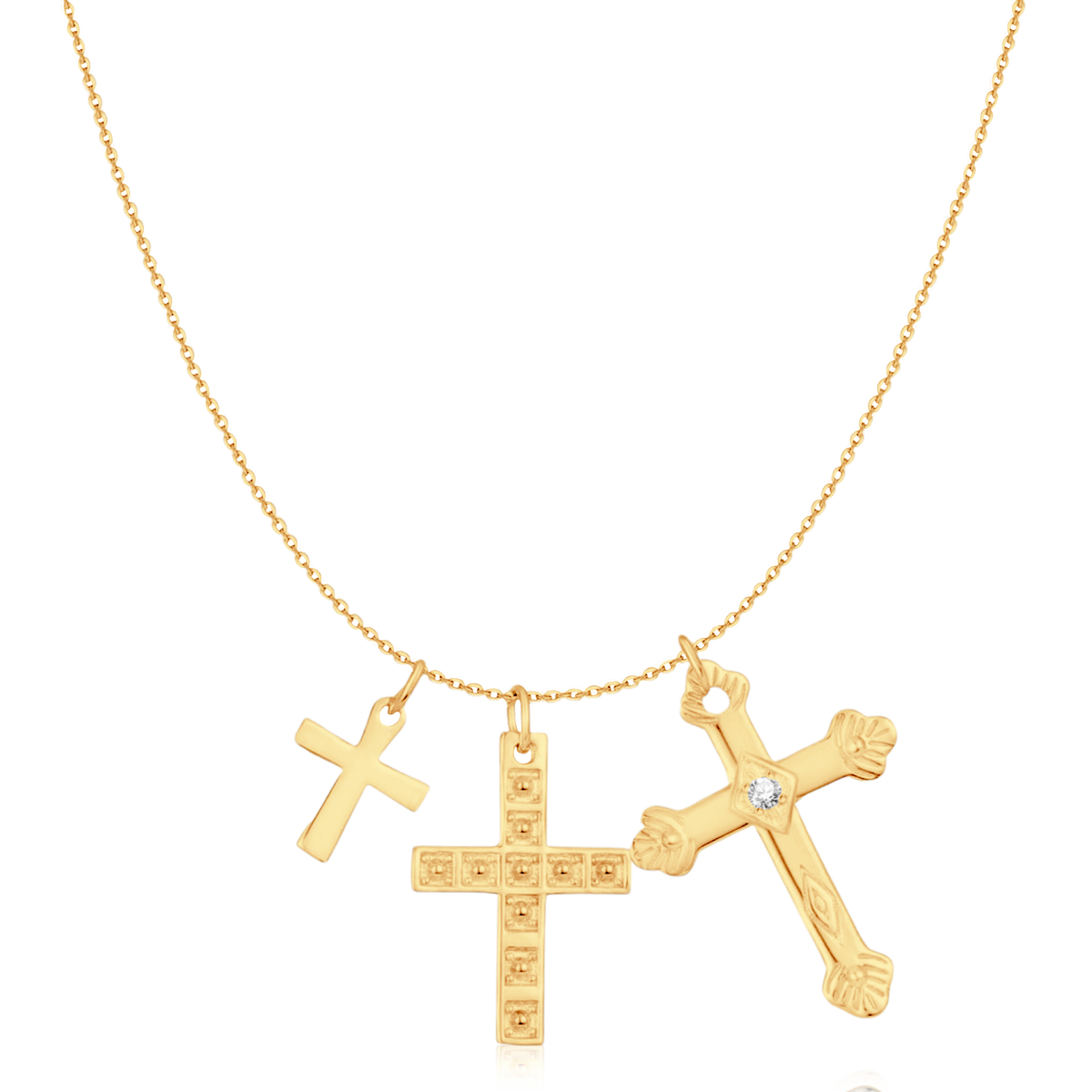 3 Crosses Necklace - SophiaJewels