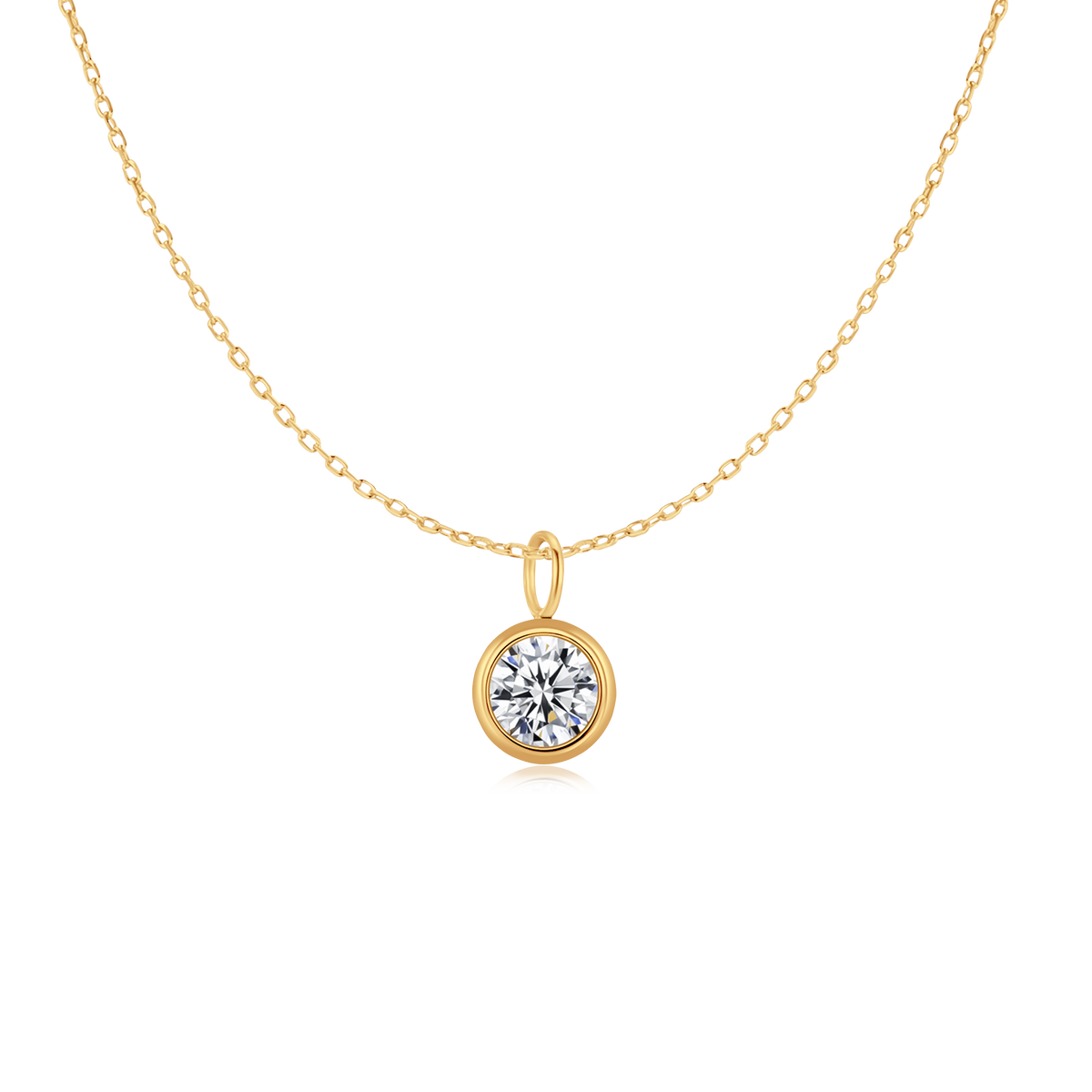 Zirconia Circle Necklace - SophiaJewels
