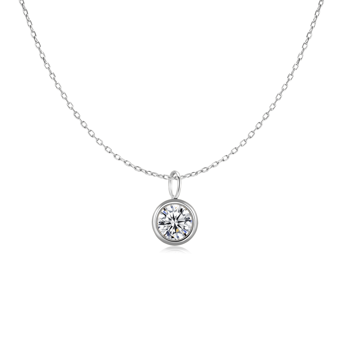 Zirconia Circle Necklace - SophiaJewels