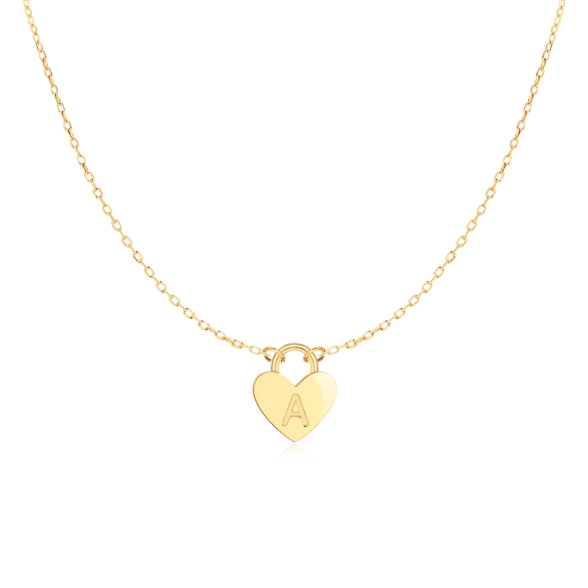 Initial Heart Necklace - SophiaJewels