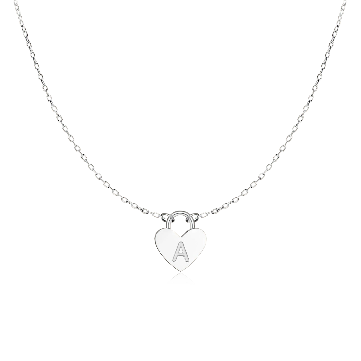 Initial Heart Necklace - SophiaJewels