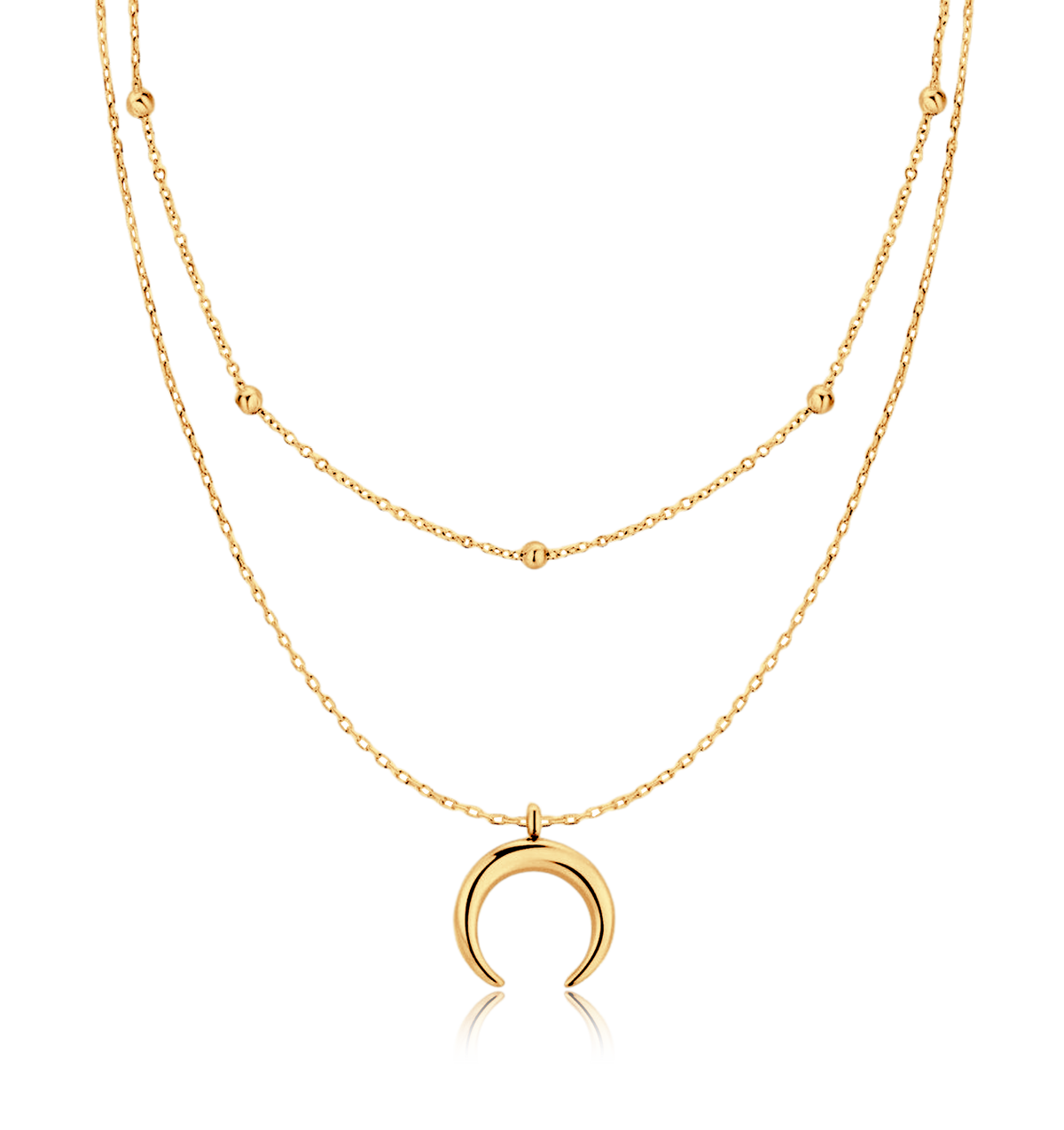 Half Moon Balls Necklace