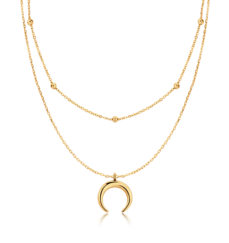 Half Moon Balls Necklace