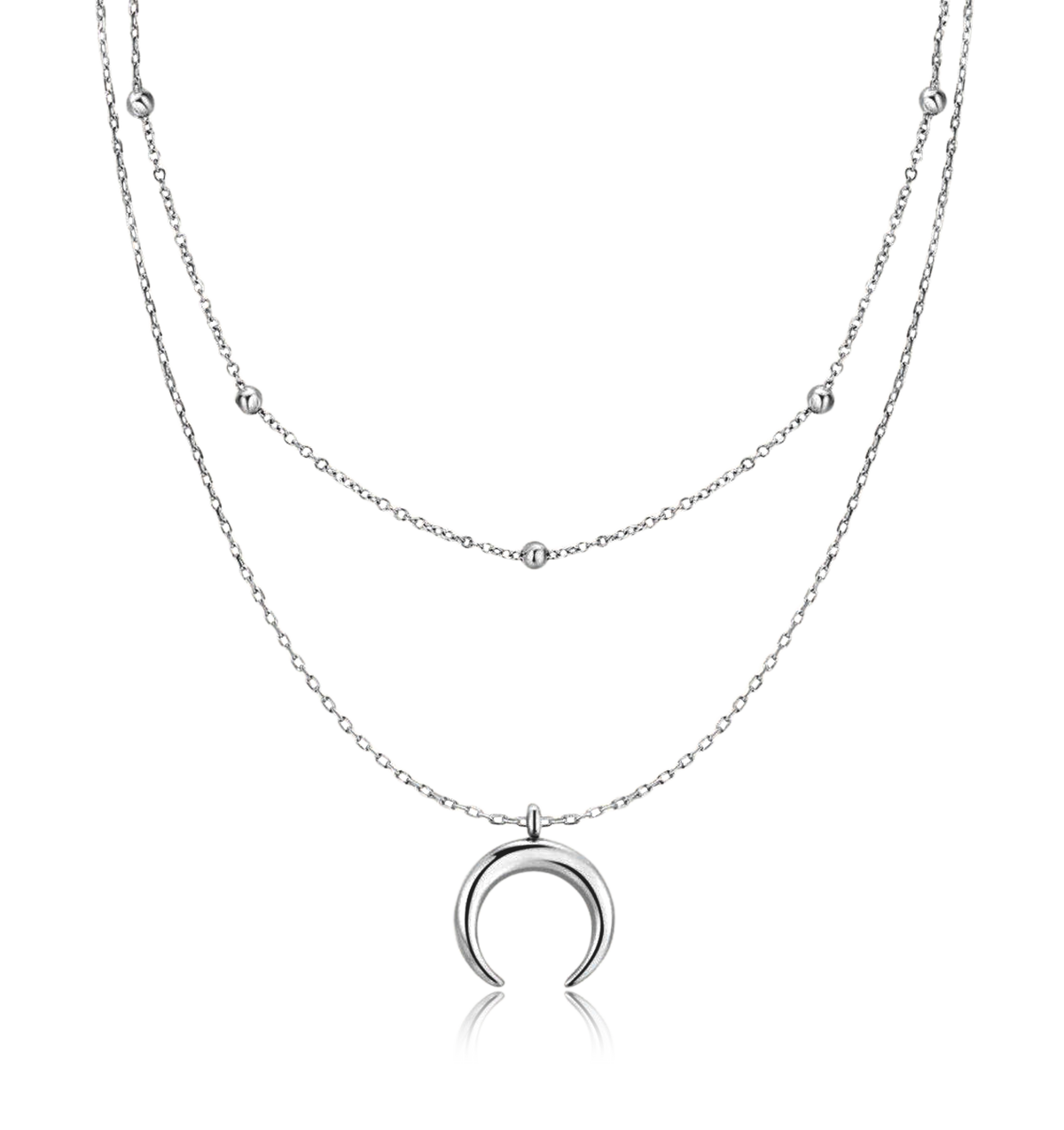 Half Moon Balls Necklace