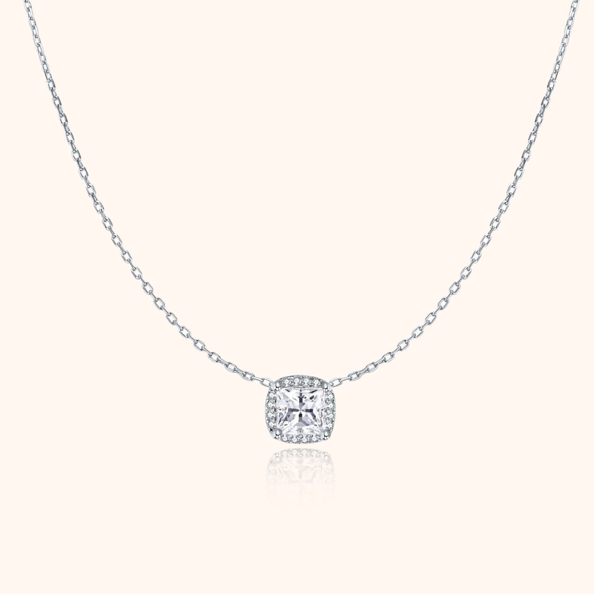 "Square Zirconia" Necklace