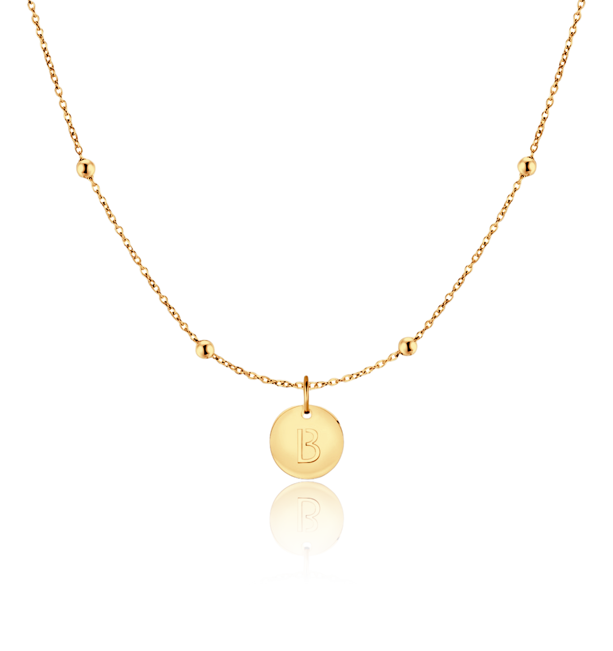 Initial Circle Necklace