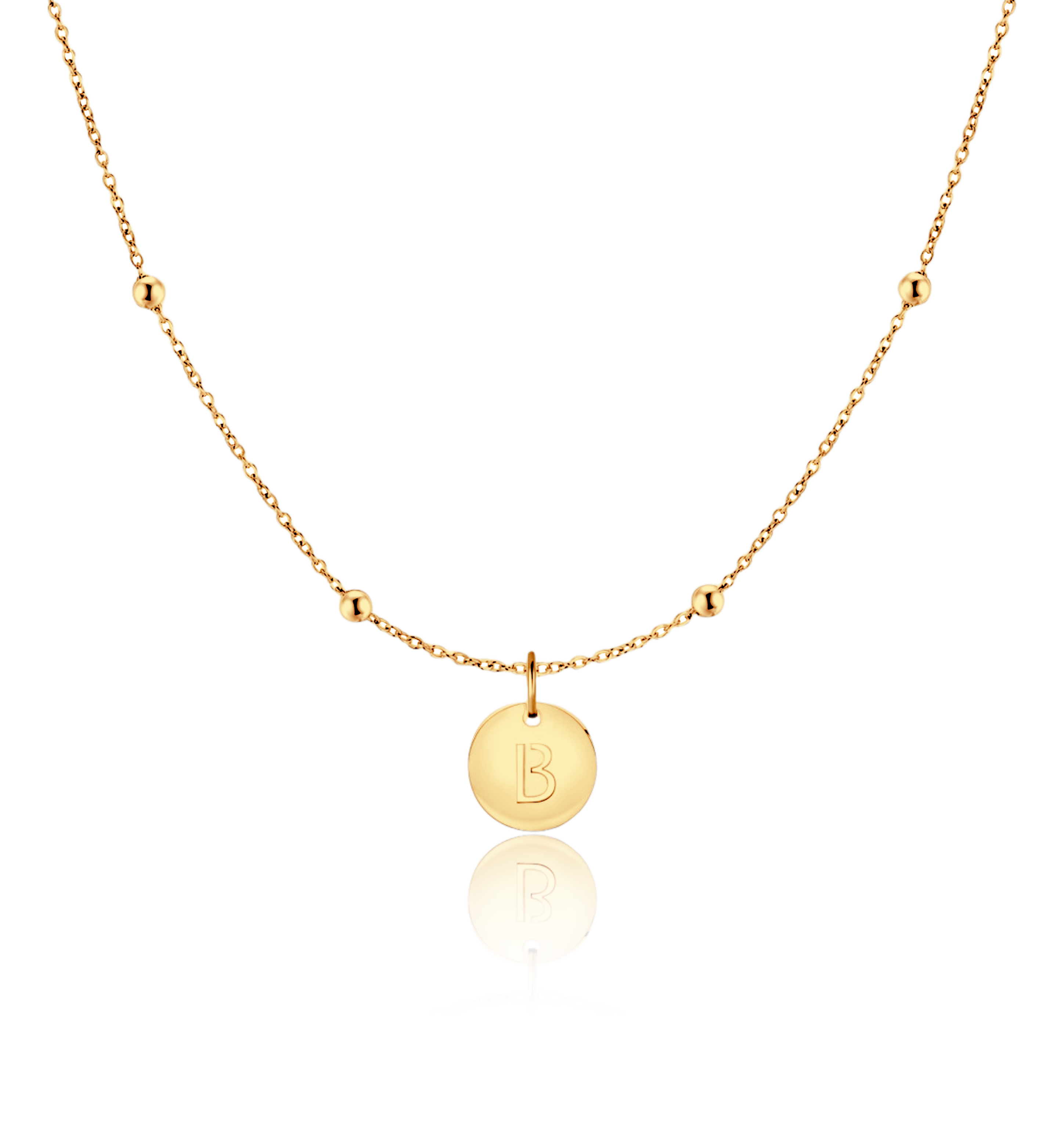 Initial Circle Necklace