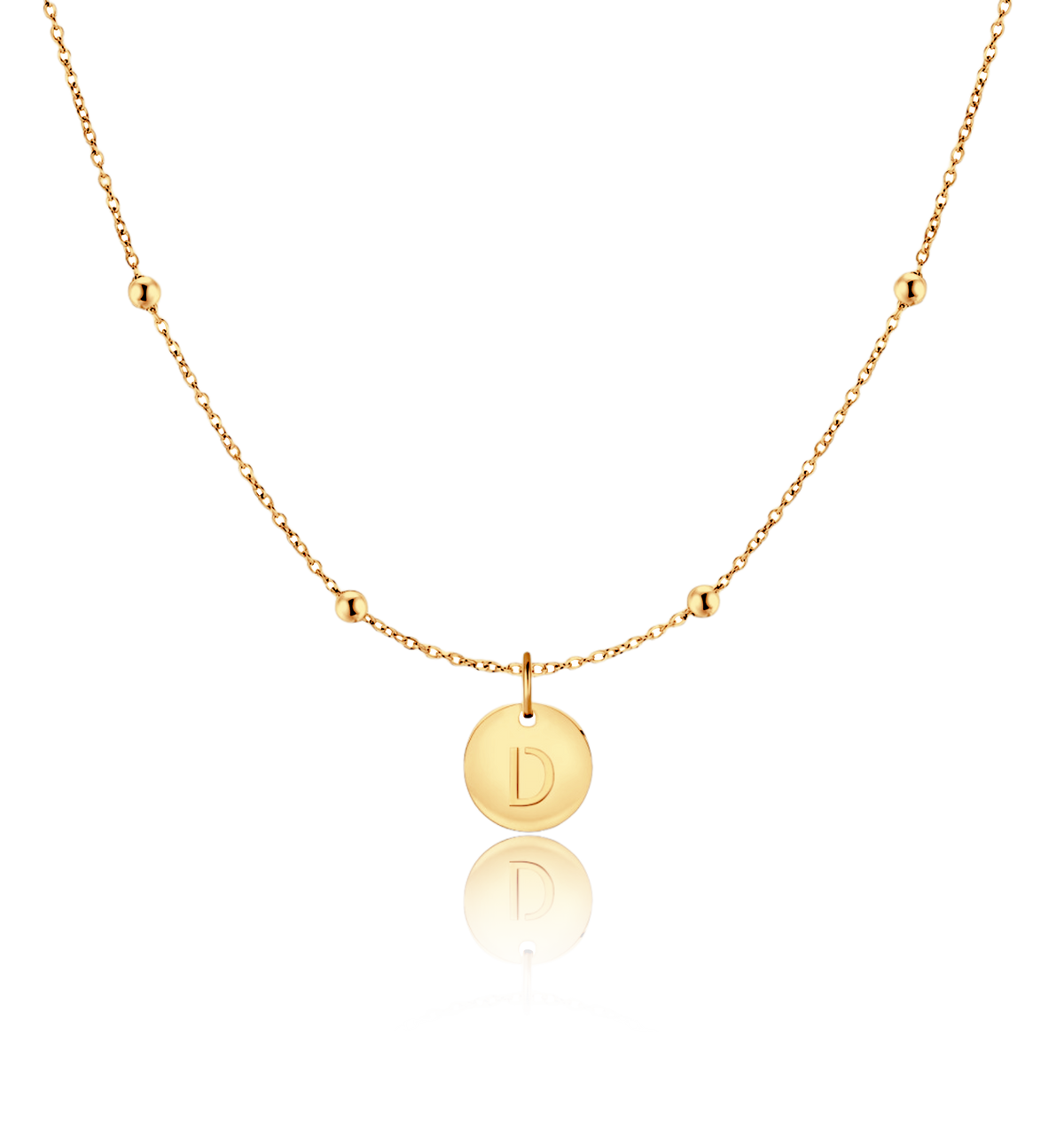 Initial Circle Necklace