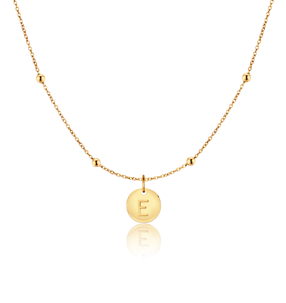 Initial Circle Necklace