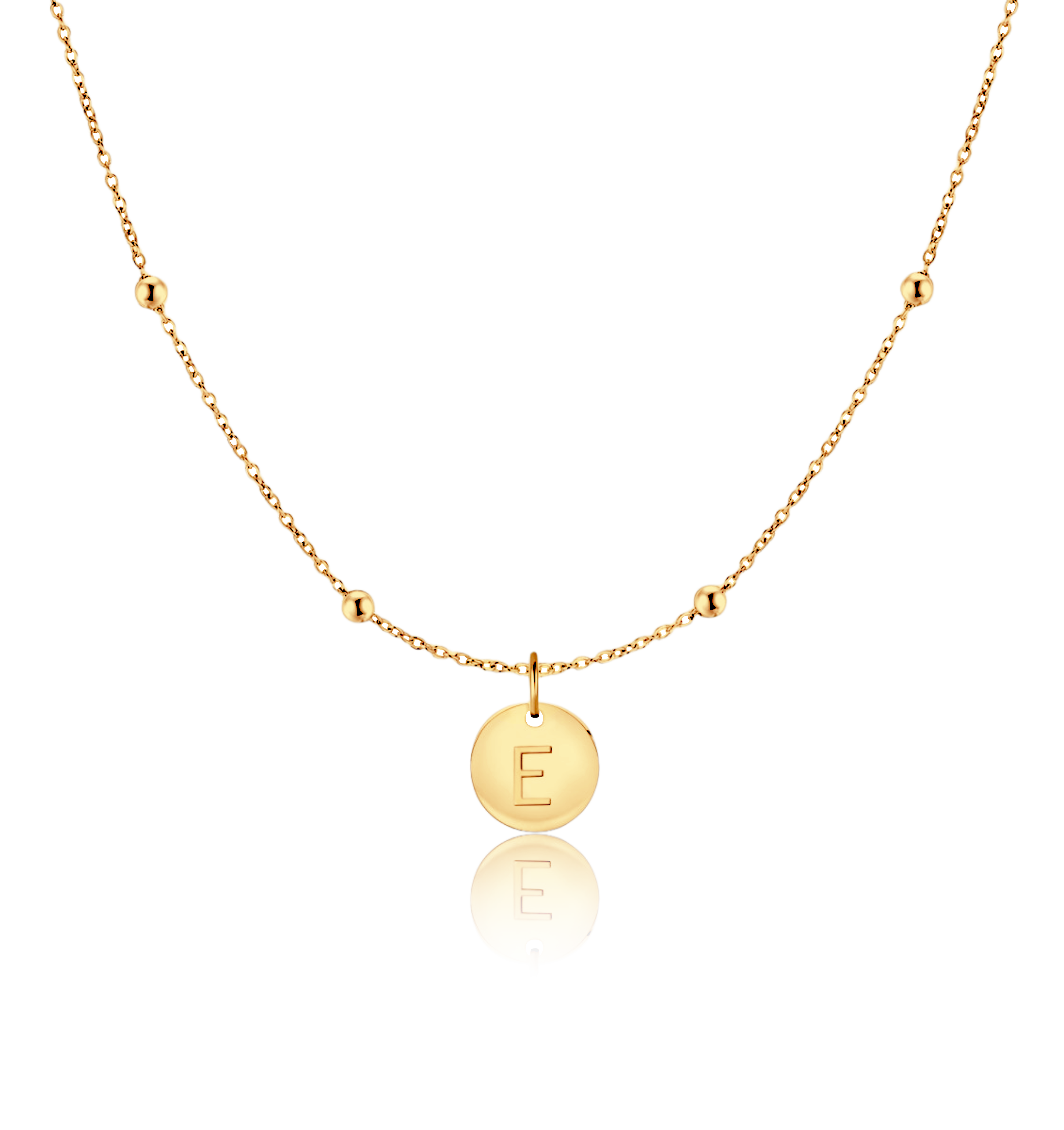 Initial Circle Necklace