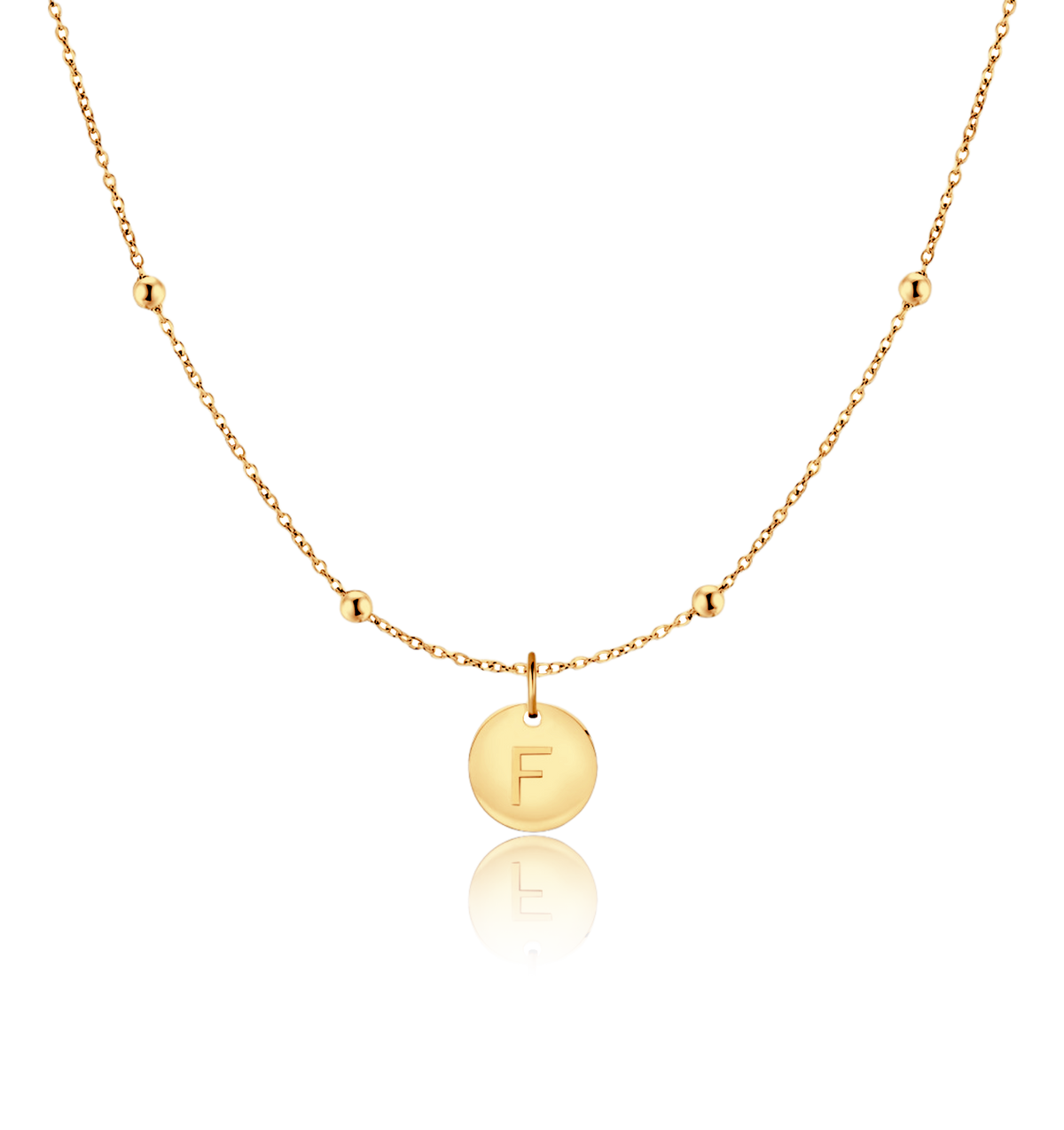 Initial Circle Necklace
