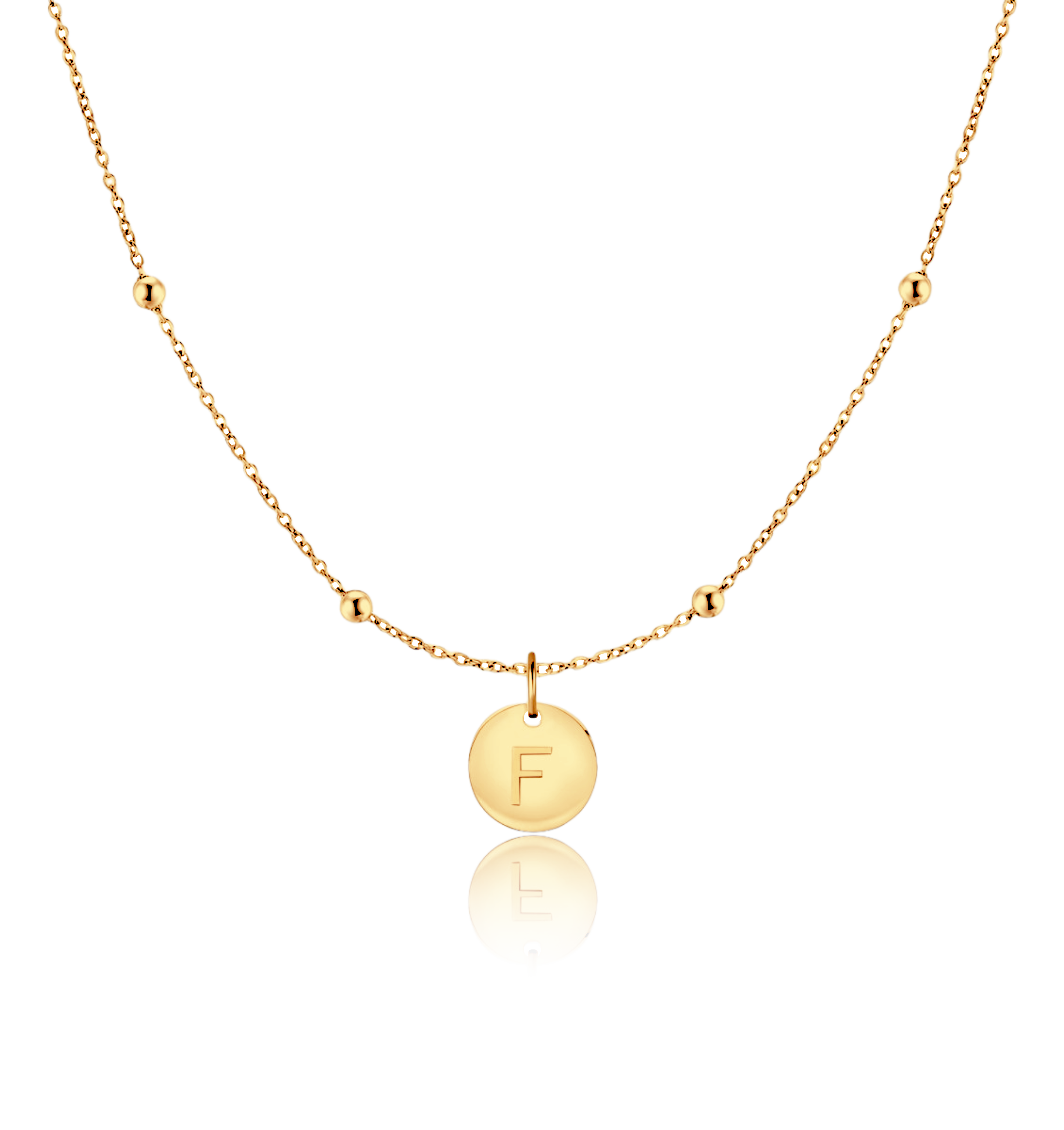 Initial Circle Necklace