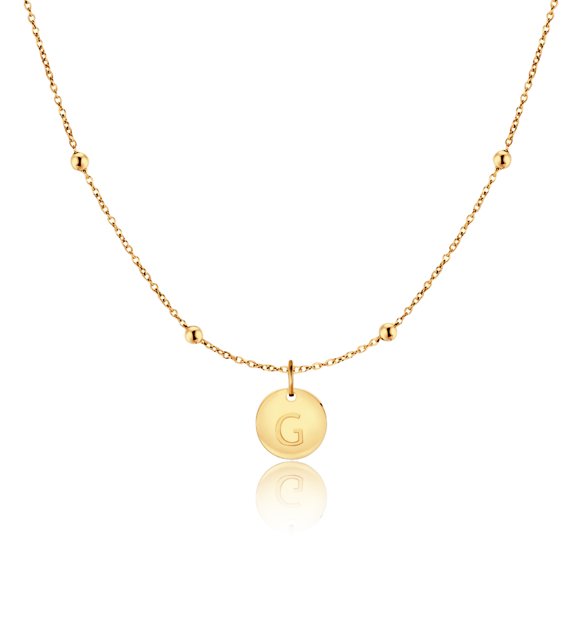 Initial Circle Necklace
