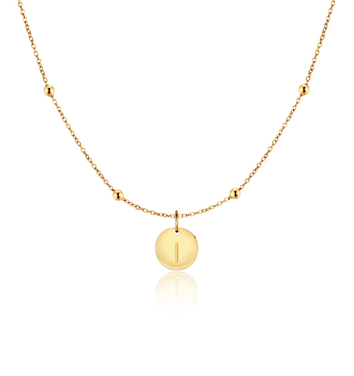 Initial Circle Necklace