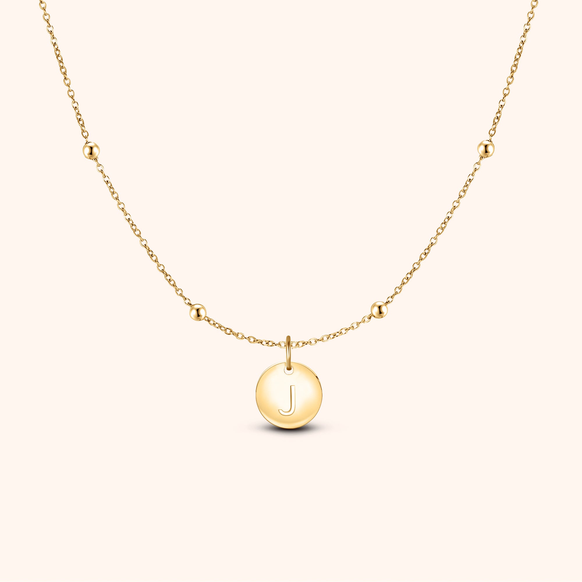 "Initial Circle" Necklace