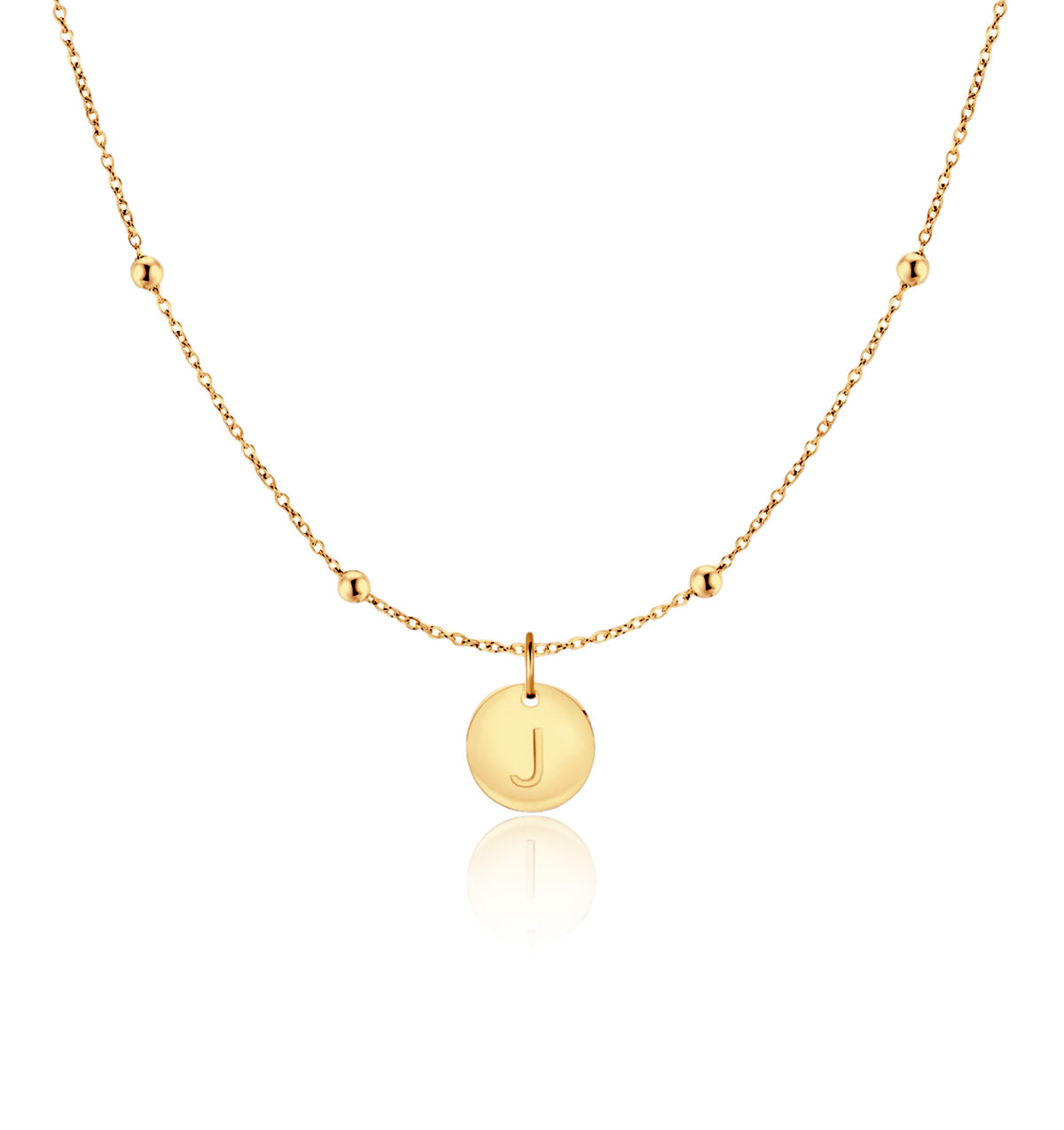 Initial Circle Necklace