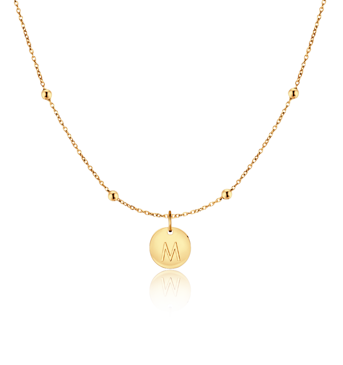 Initial Circle Necklace