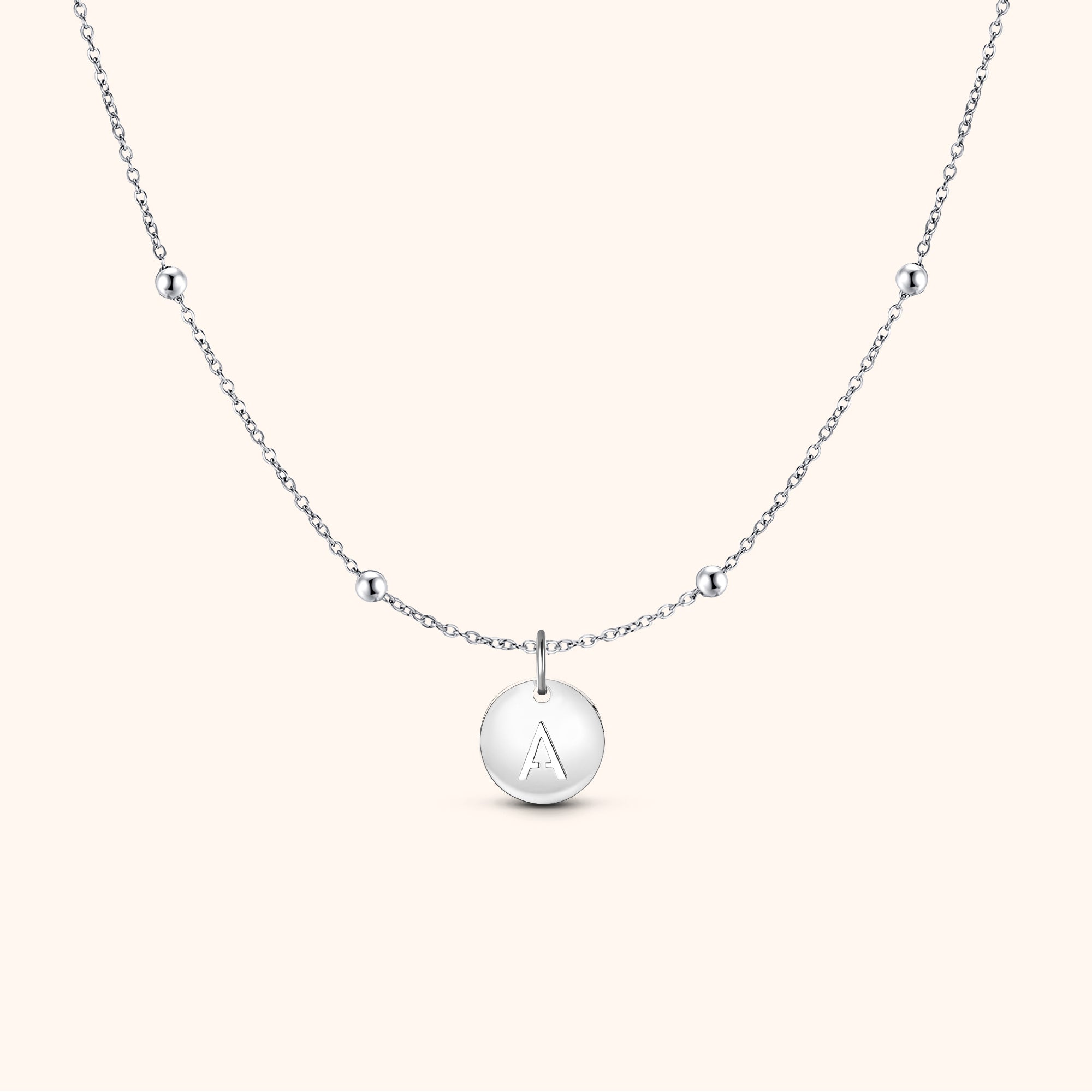 Initial Circle Necklace