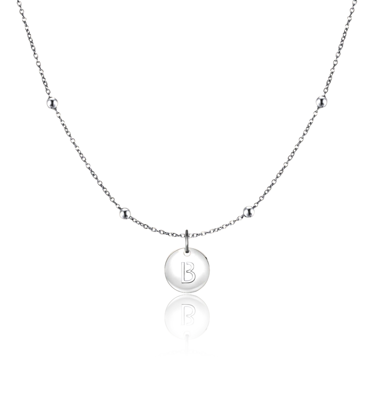 Initial Circle Necklace