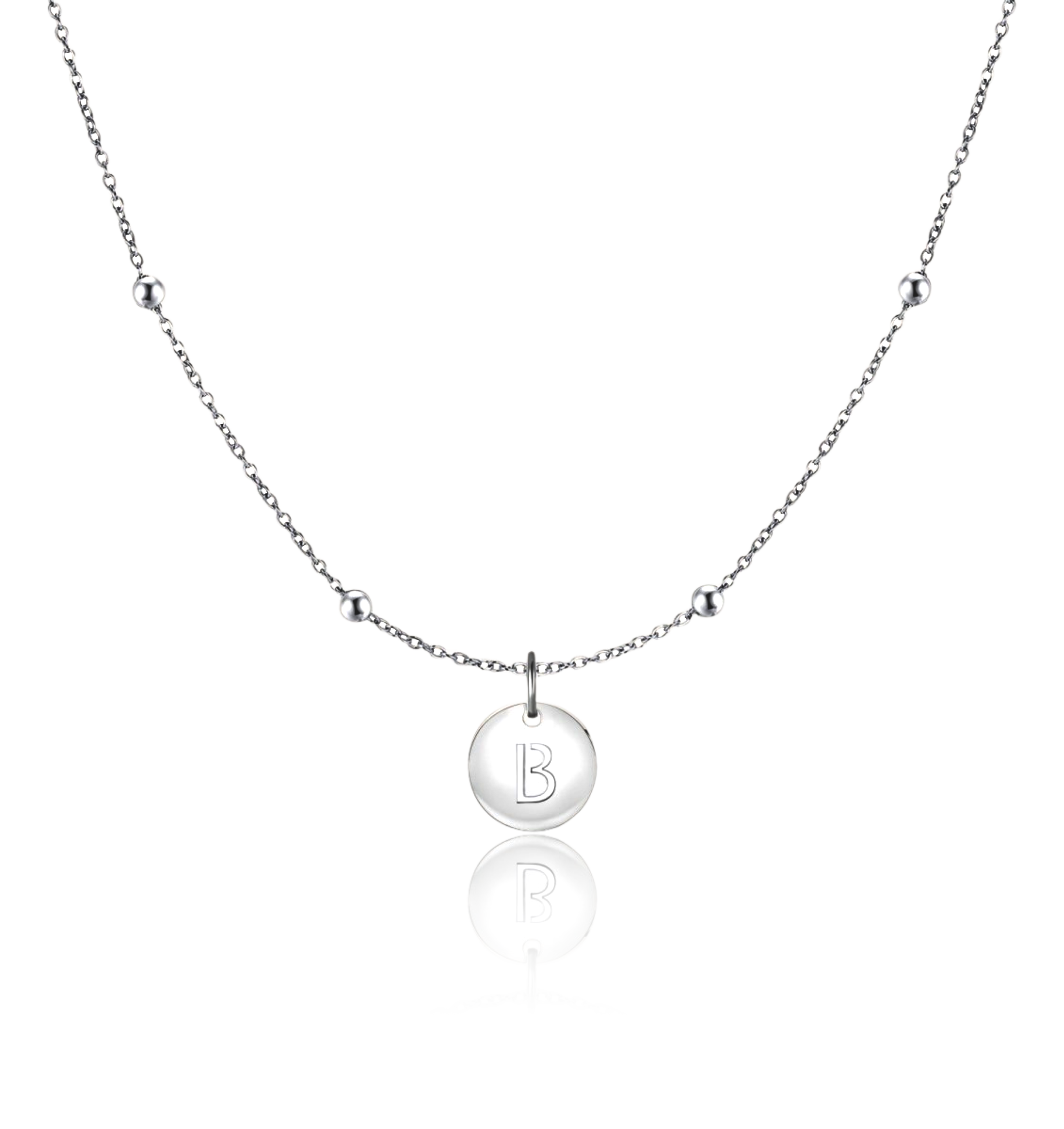 Initial Circle Necklace