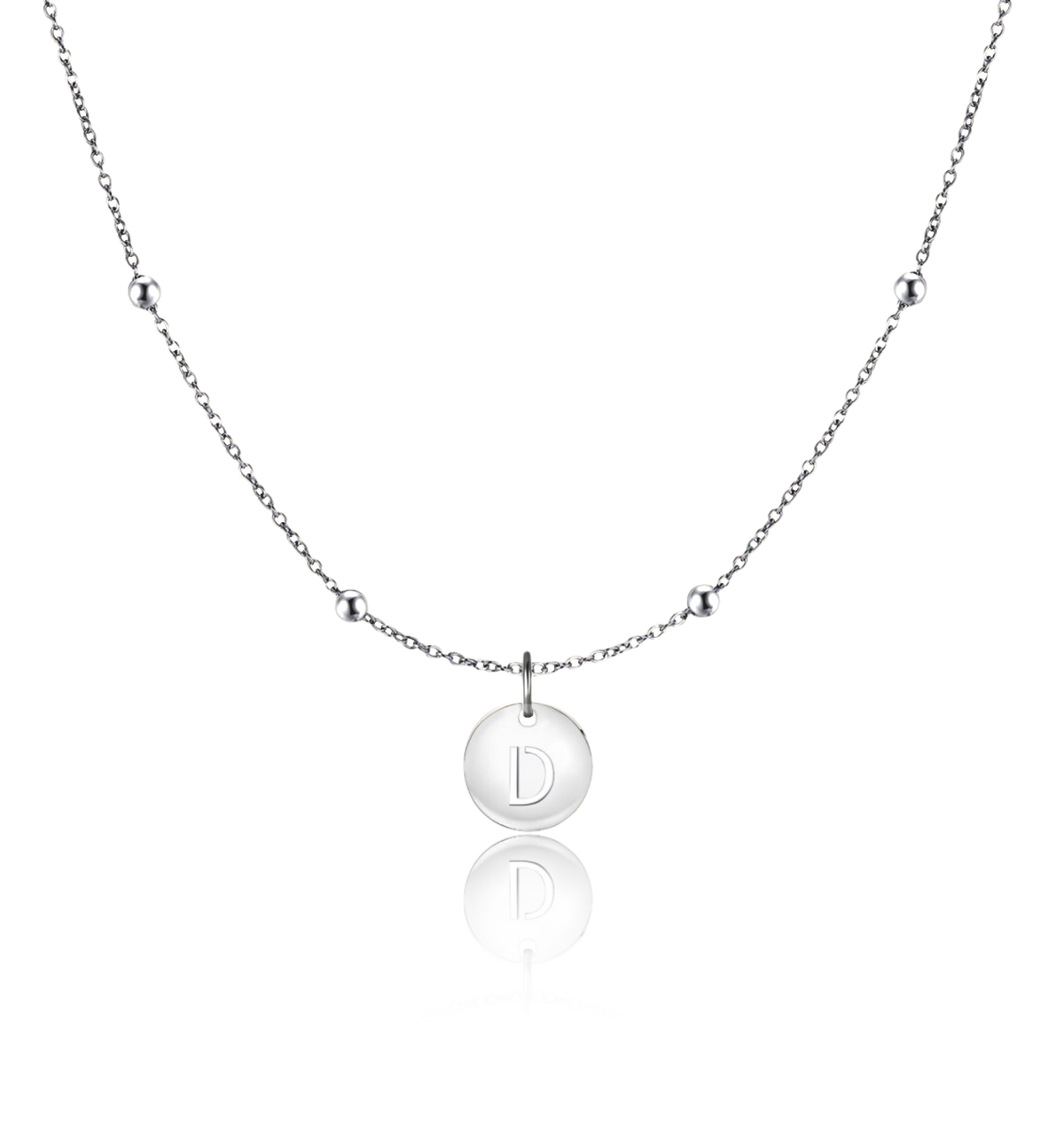 Initial Circle Necklace