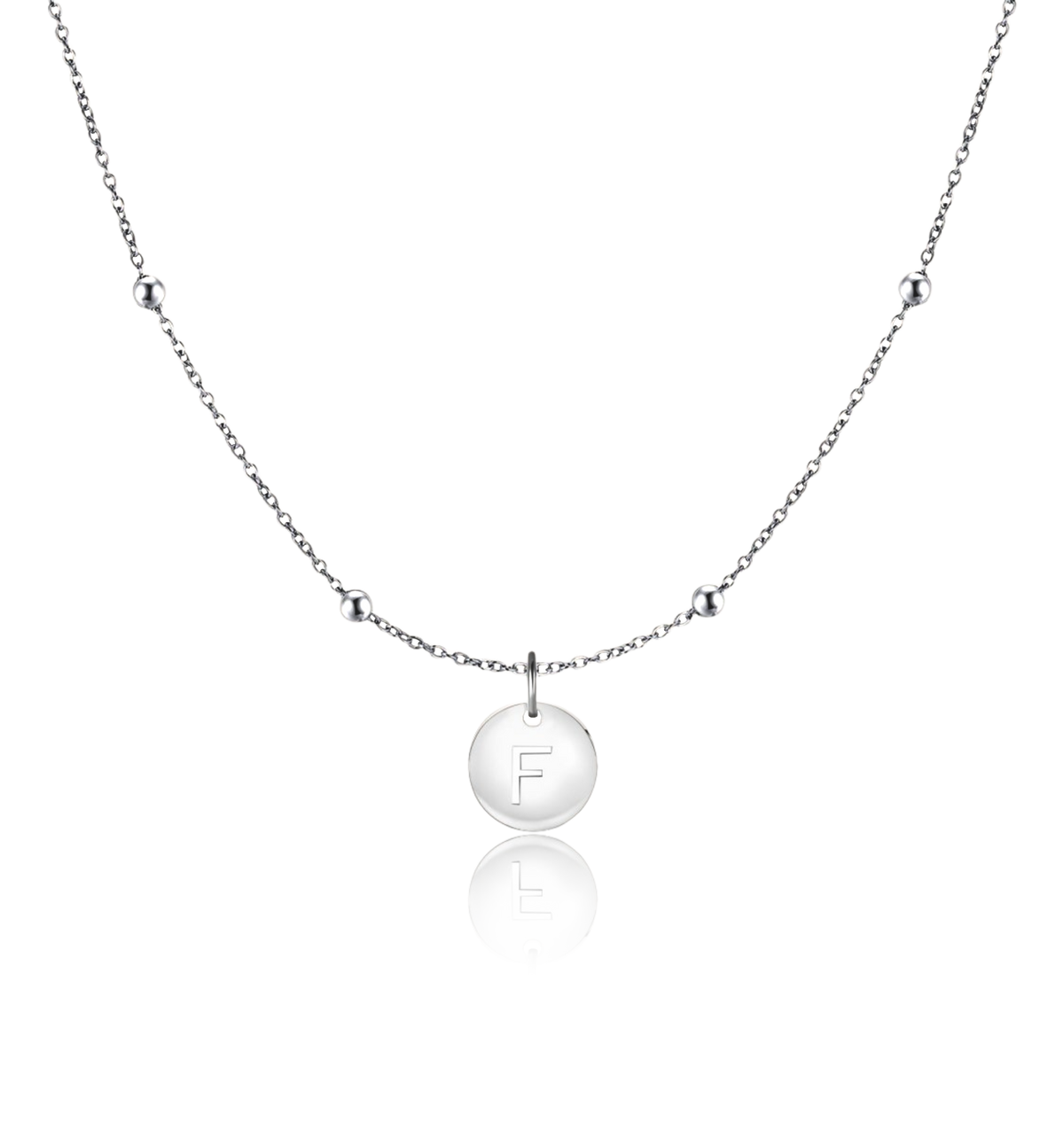 Initial Circle Necklace