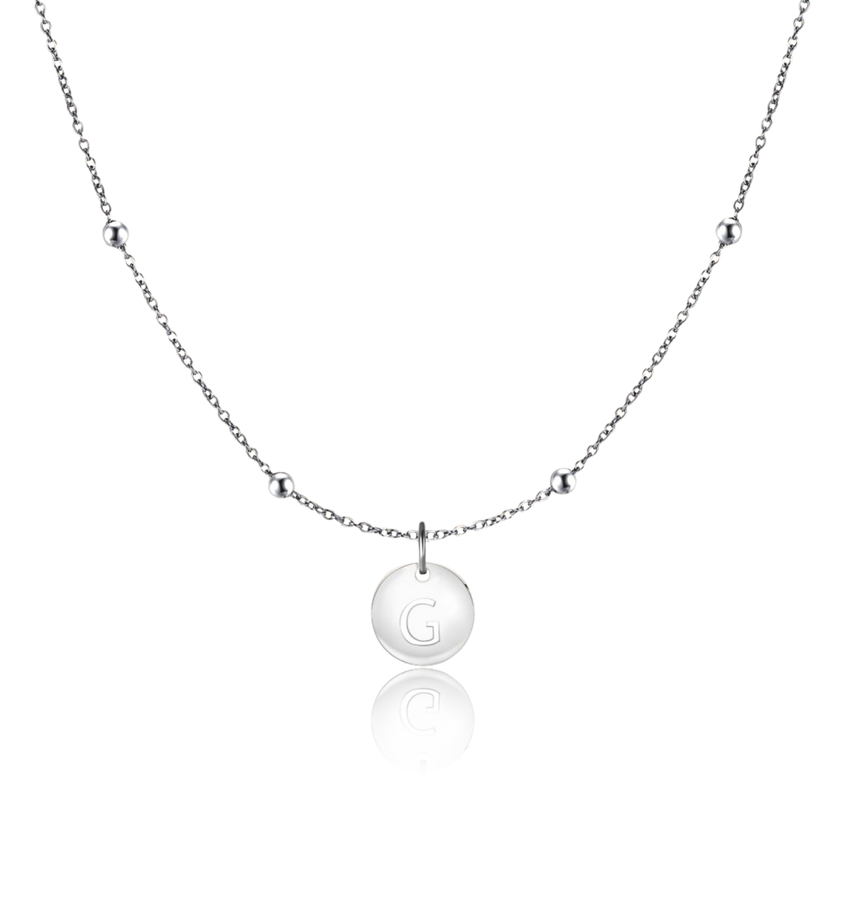Initial Circle Necklace