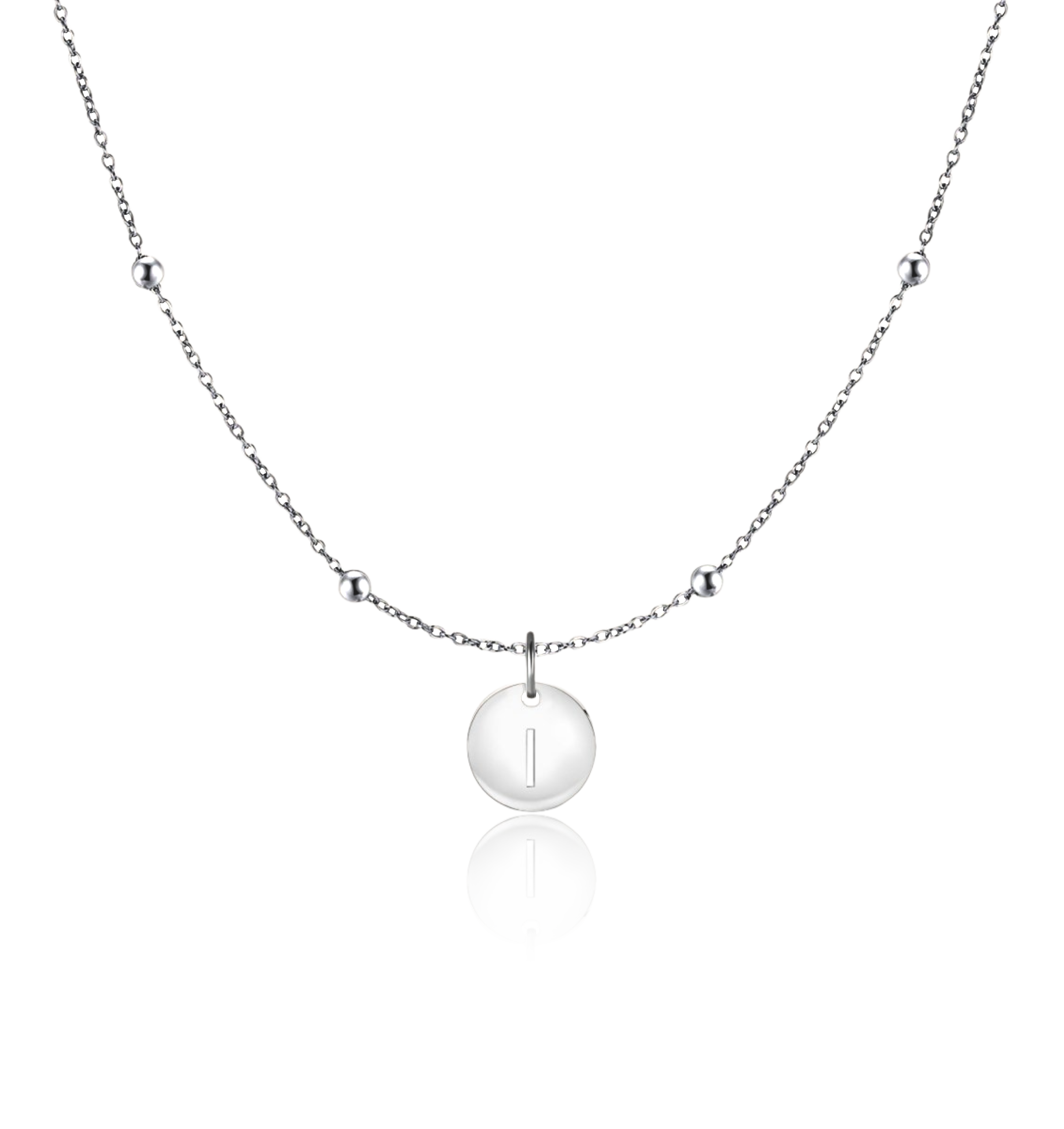 Initial Circle Necklace