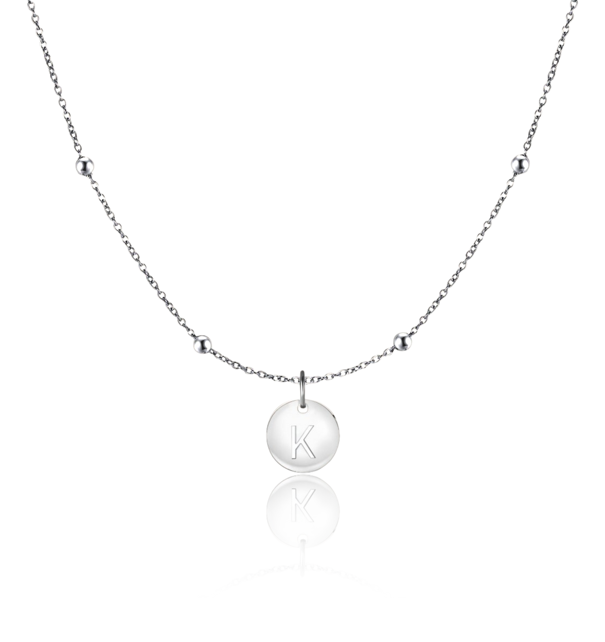 Initial Circle Necklace