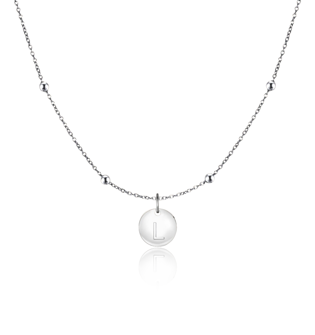 Initial Circle Necklace