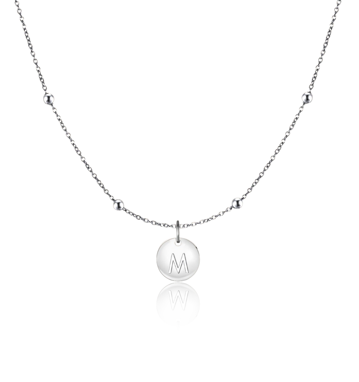 Initial Circle Necklace
