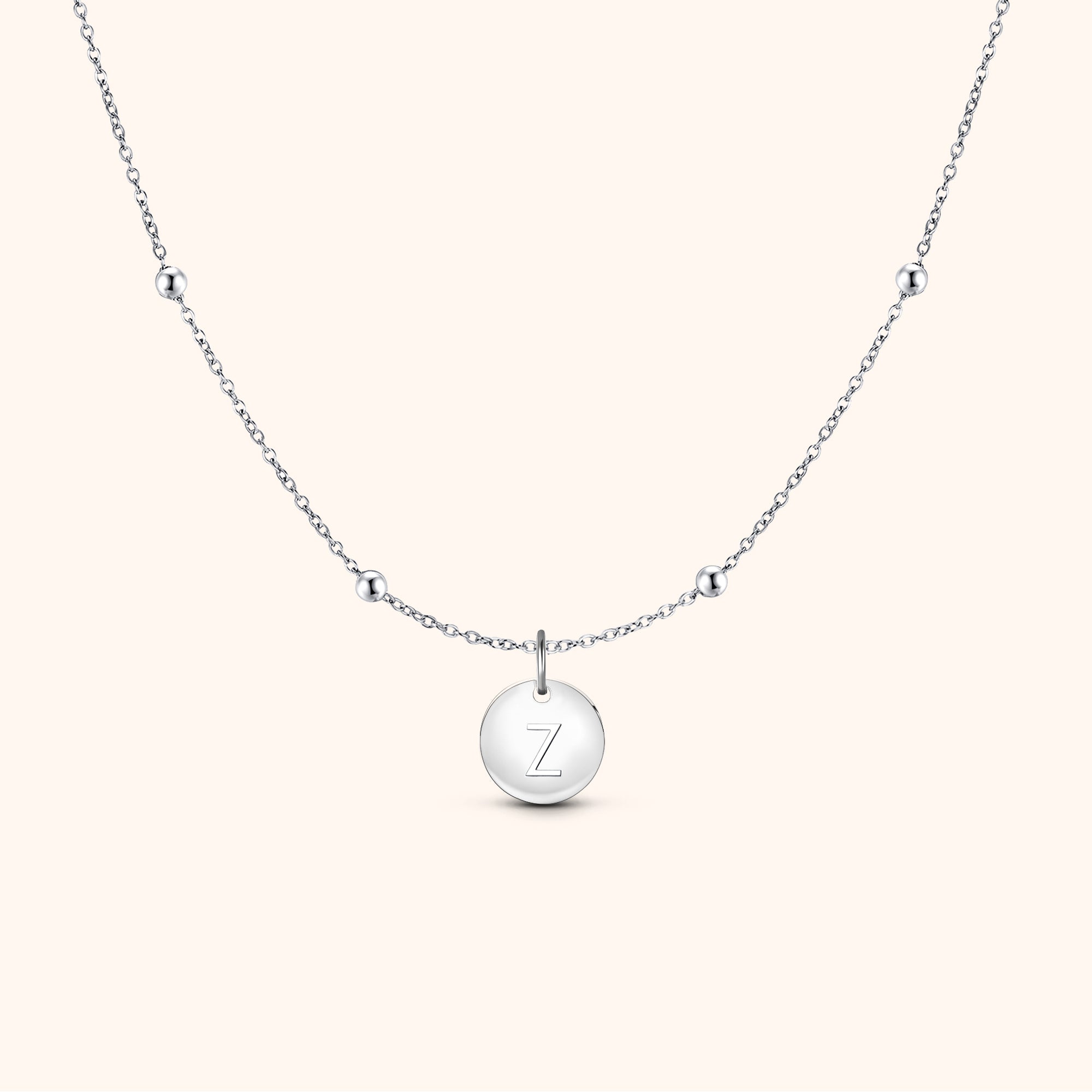 "Initial Circle" Necklace