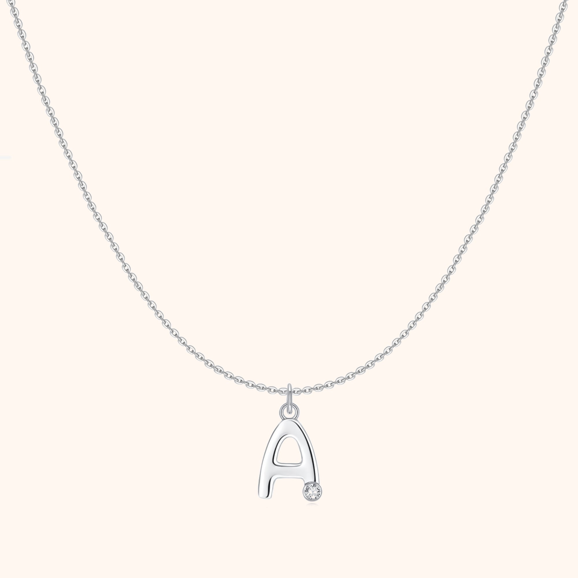 "Initial Glitter" Necklace
