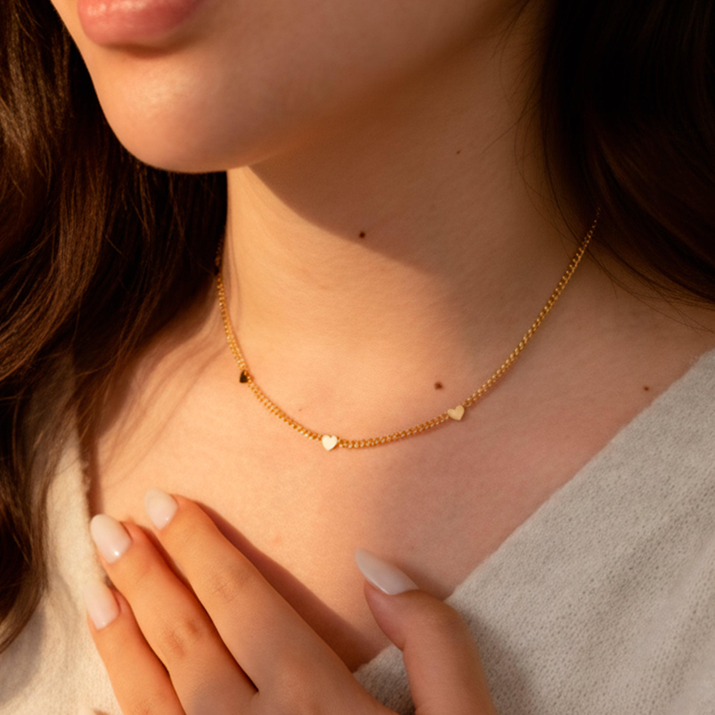 Tiny Little Hearts Necklace