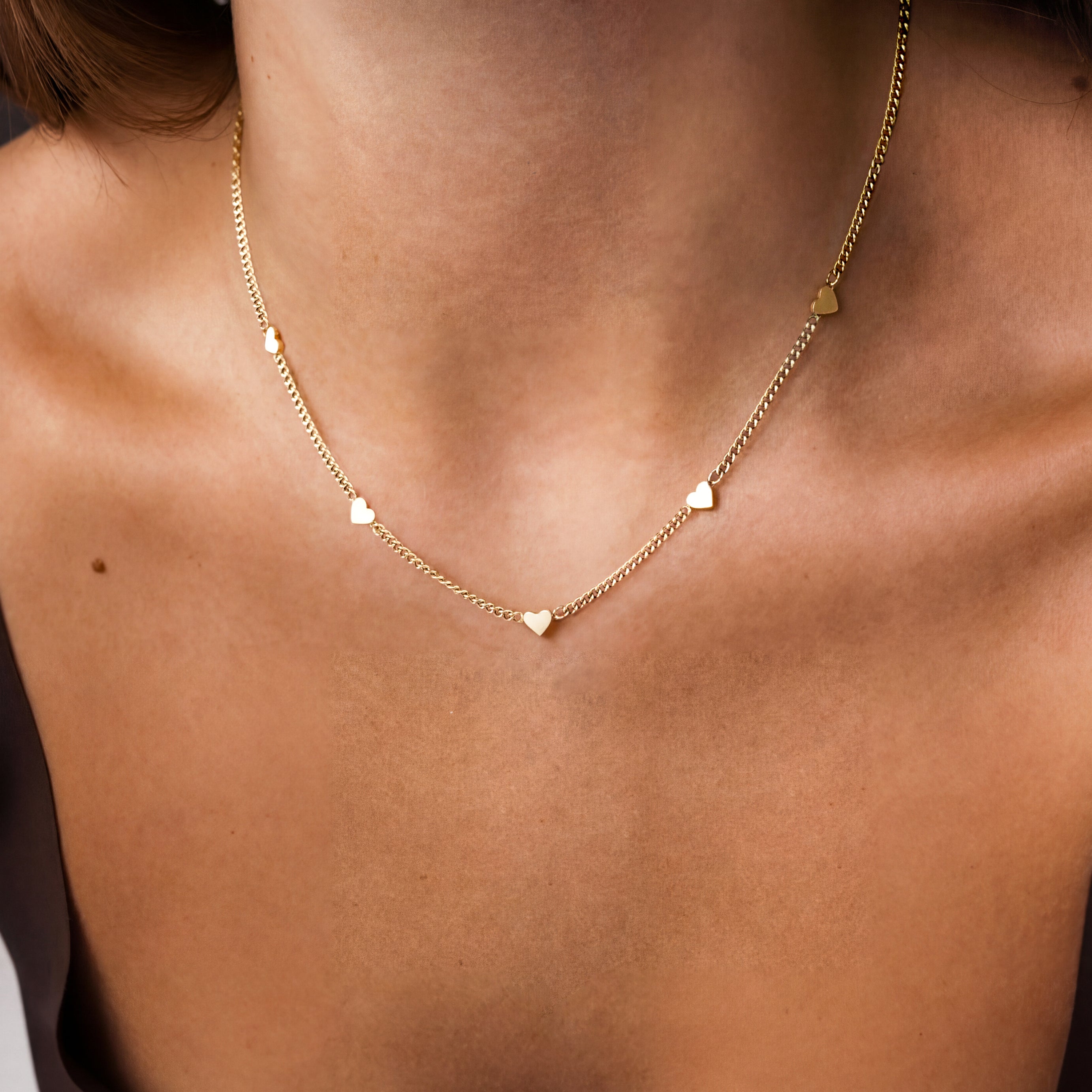 Tiny Little Hearts Necklace