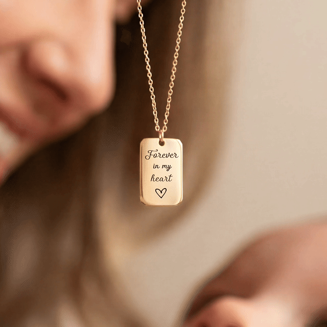 Plate Necklace - Personalized