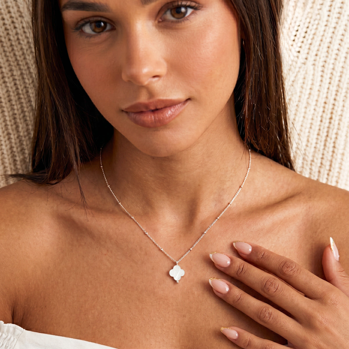 White Clover Necklace