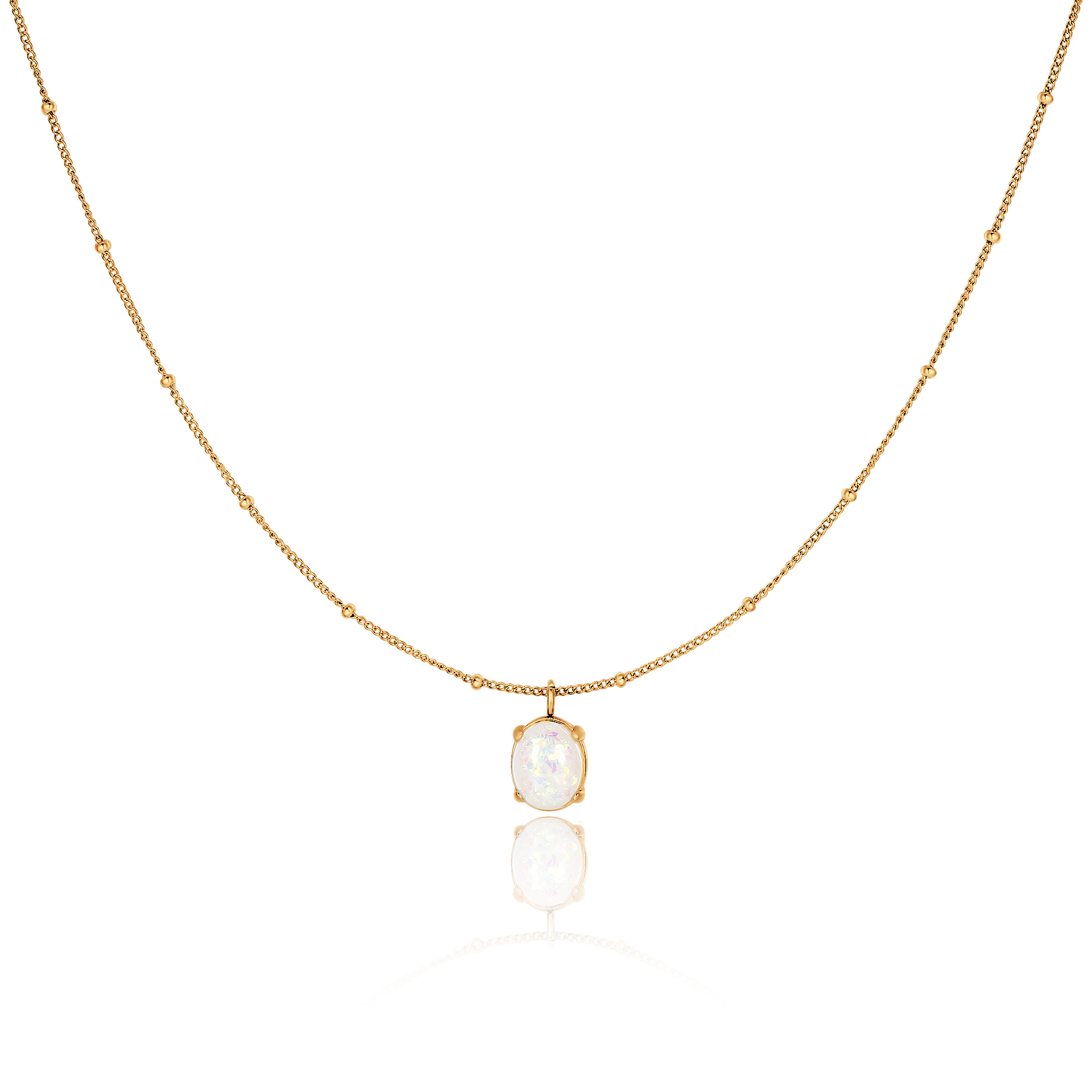 Iridescent Opal Necklace