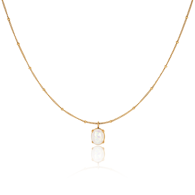 Iridescent Opal Necklace