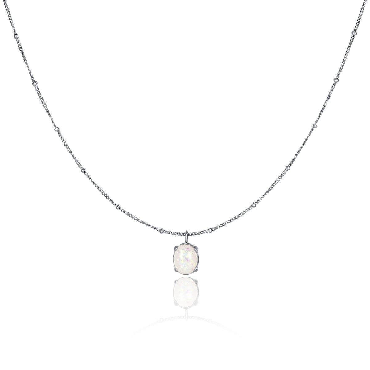 Iridescent Opal Necklace