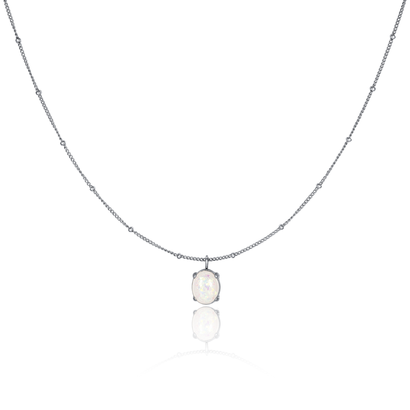 Iridescent Opal Necklace