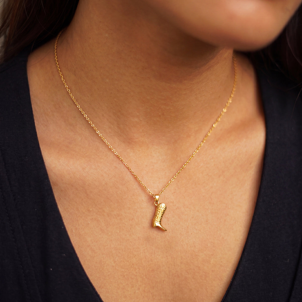 Cowboy Boot Necklace
