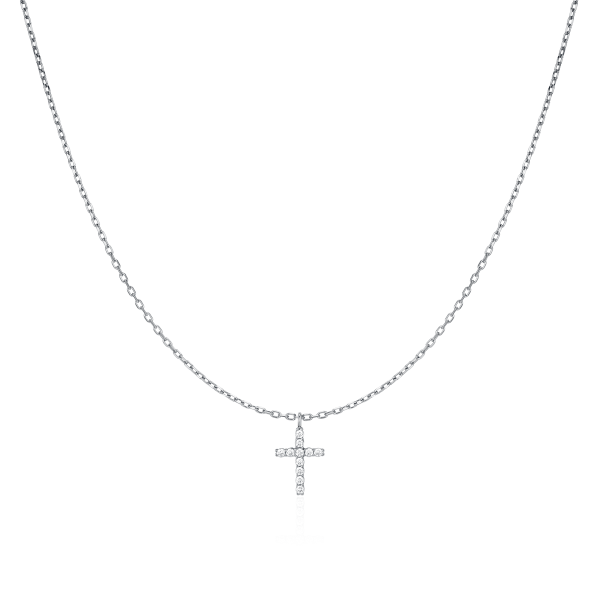 Zircon Cross Necklace