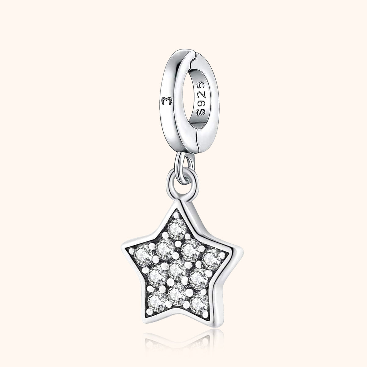 "Zirconia Star" Charm